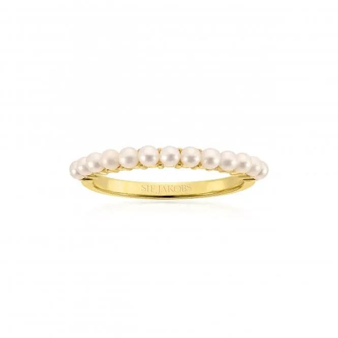 18k gold plated Ellera Perla Ring SJ-R2869-P-YG