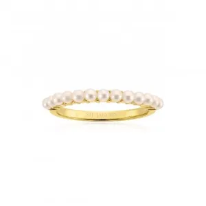 18k gold plated Ellera Perla Ring SJ-R2869-P-YG