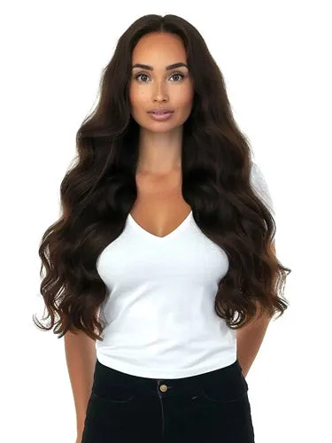 #1B Natural Black/Brown｜Luxury Russian Remy Human Hair, Double Drawn, Tape Extensions