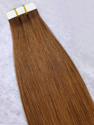 #30 Copper｜Luxury Russian Remy Human Hair, Double Drawn, Tape Extensions