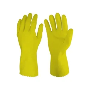 657 - Cut Glove Reusable Rubber Hand Gloves (Natural) - 1 pc