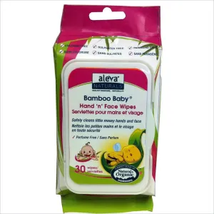 Aleva Bamboo BabyÃ‚Â® Hand & Face Wipes- 30ct