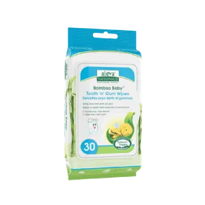 Aleva - bamboo baby tooth n gum wipes - 30 wipes