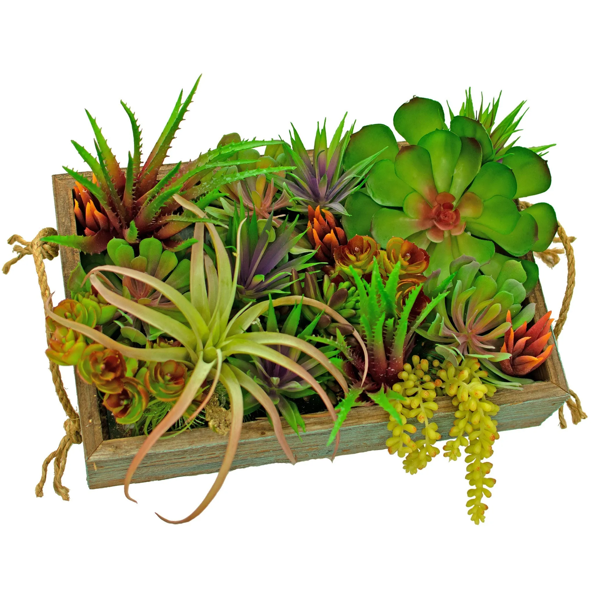 Artificial Succulent Planter Box