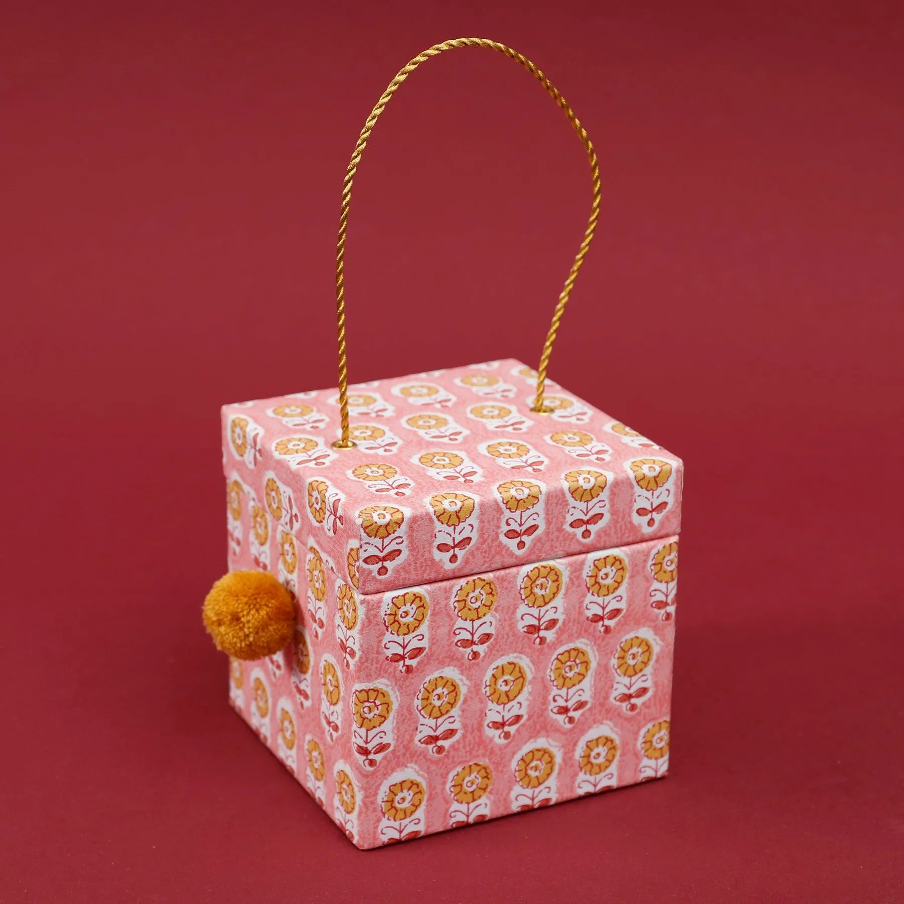 Block Story Buti Peach Square Gift Box