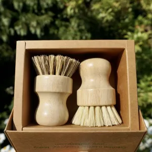 Box of 2 &Keep Pot Brushes - Medium & Stiff