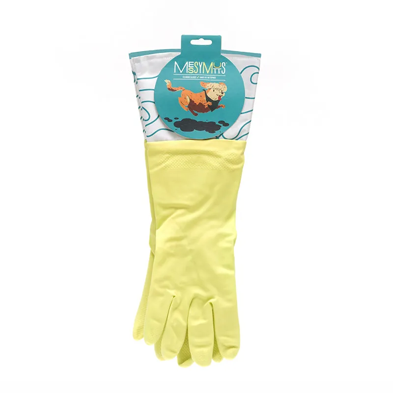 Cotton Lined Dog Washing Gloves