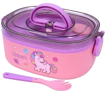 Cute Dino/Unicorn Steel Lunchbox