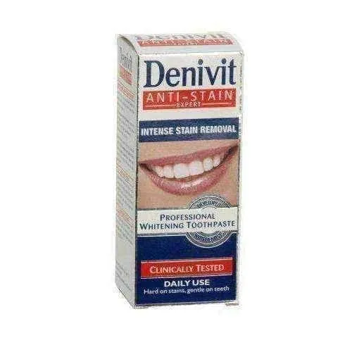 DENIVIT toothpaste 50 ml, Denivit anti stain, smokers toothpaste