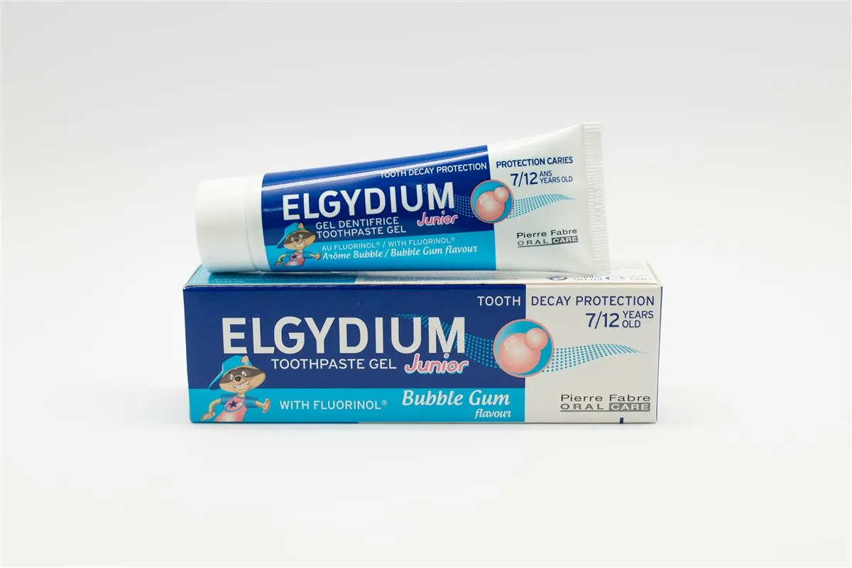 Elgydium Bubble Gum Toothpaste with Fluorinol for 7-12 Years Old Juniors 50 Ml