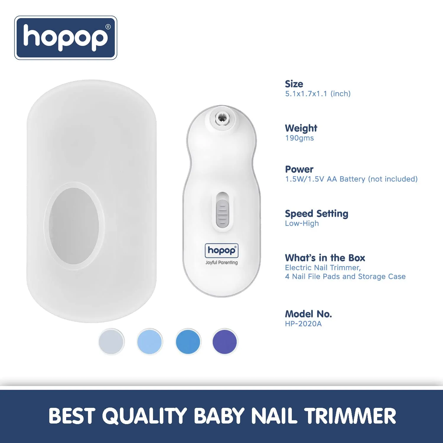 Hopop Baby Nail Trimmer with Travel Case - 0 m