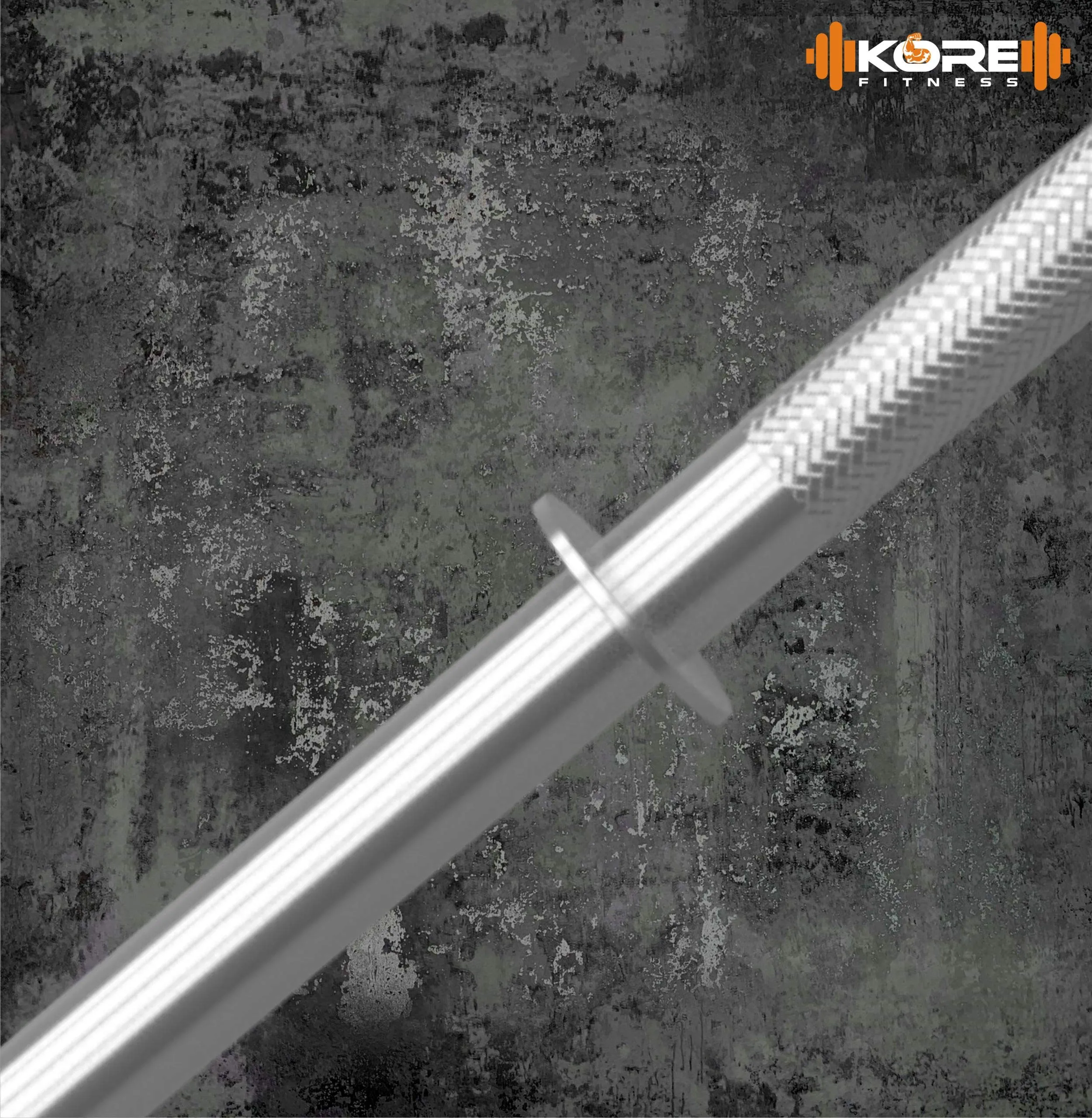 Kore 4 Feet Plain Bar with Two Locks for Weightlifting, Powerlifting and Crossfit