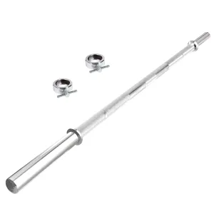 Kore 4 Feet Plain Bar with Two Locks for Weightlifting, Powerlifting and Crossfit