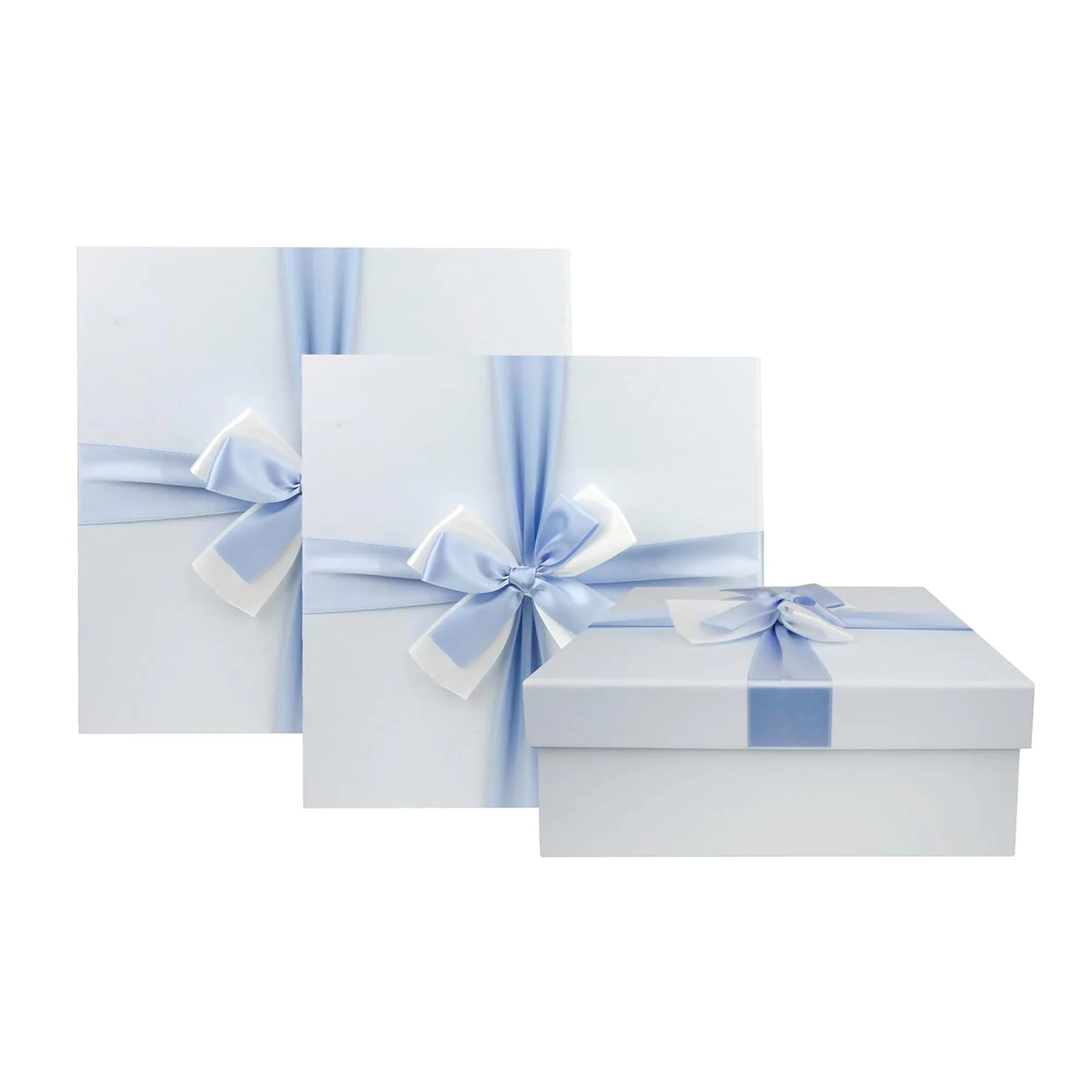 Luxury Baby Blue Gift Boxes - Set of 3 (Sizes Available)