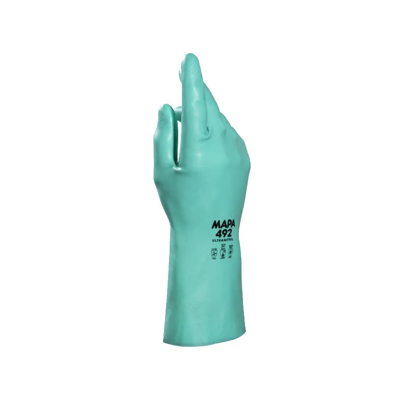 MAPA Ultranitril 492 Chemical Resistant Nitrile Gloves