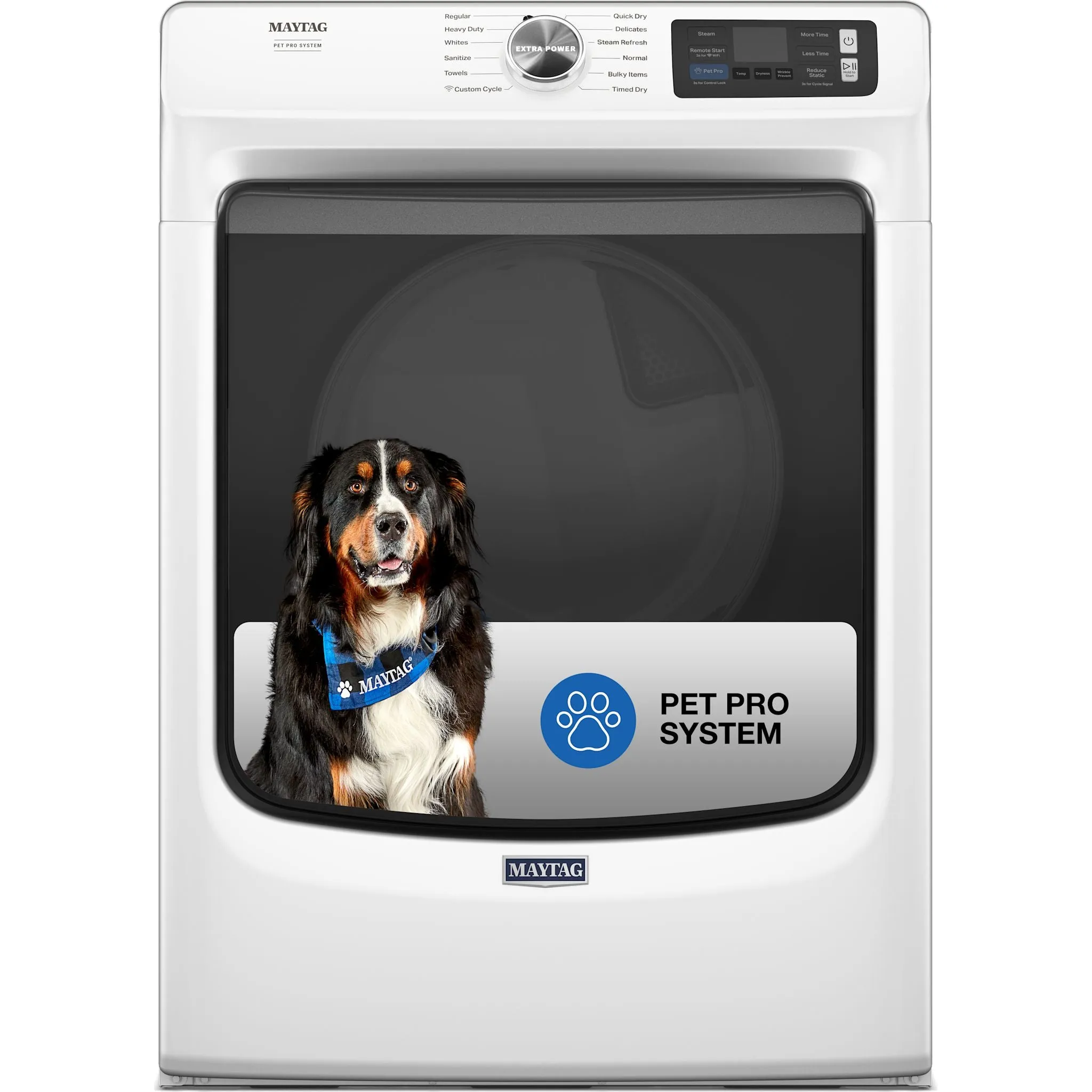 Maytag Smart Pet Pro Front Load Electric Dryer - 7.4 cu. ft. (YMED7020RW)