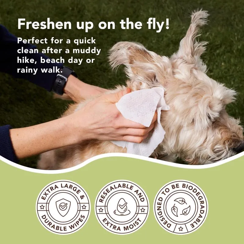 Natural Dog Company Unscented Dog Multi-Purpose Wipes 50 pk