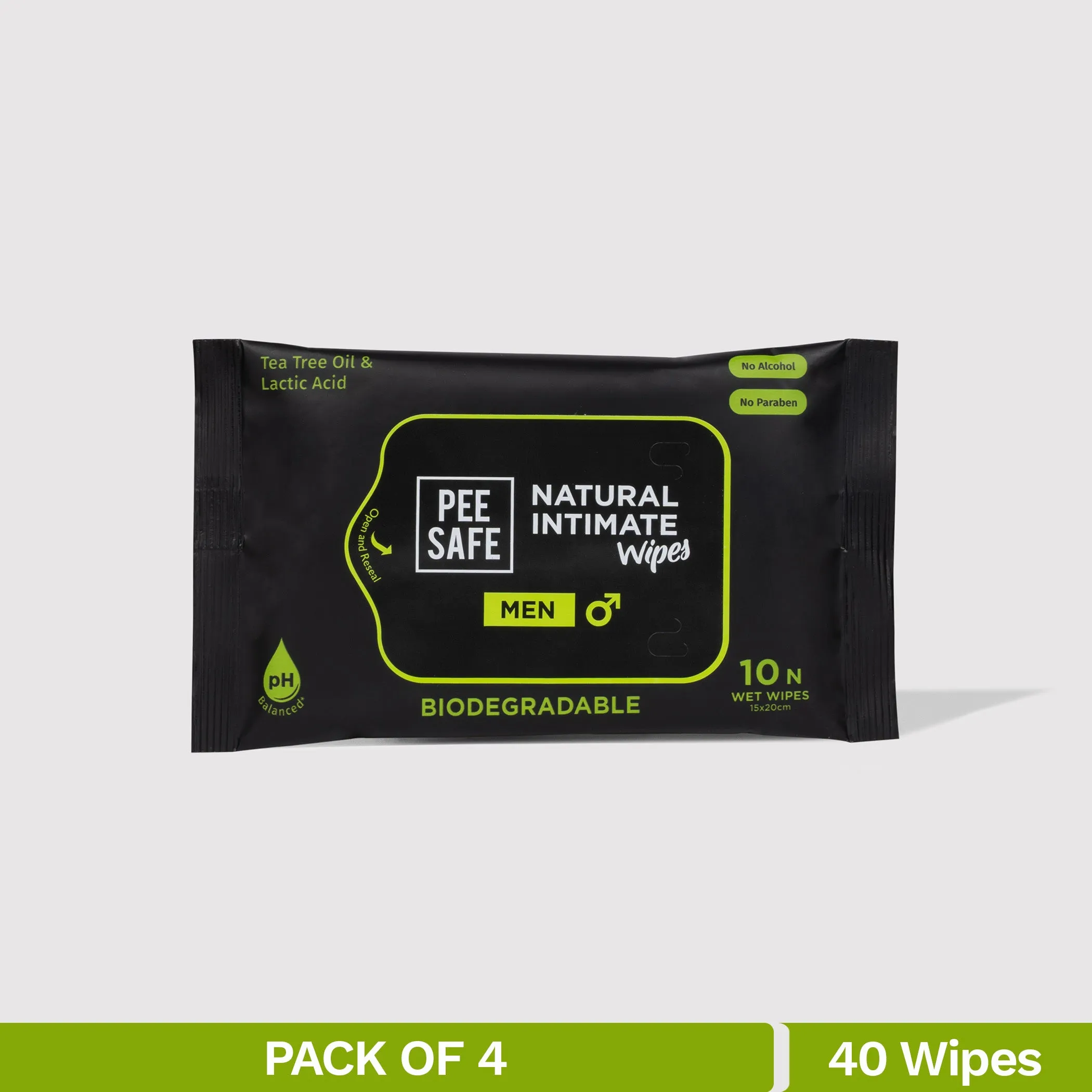 Natural Intimate Wipes For Men (40N)