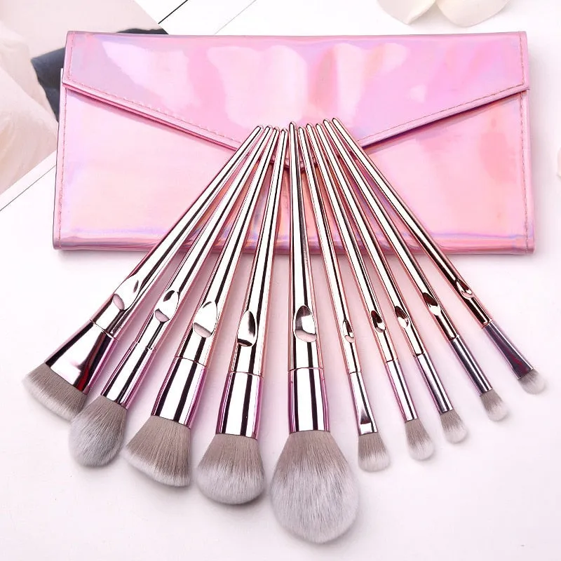 O.TWO.O 10PCS CHROME BRUSHES SET