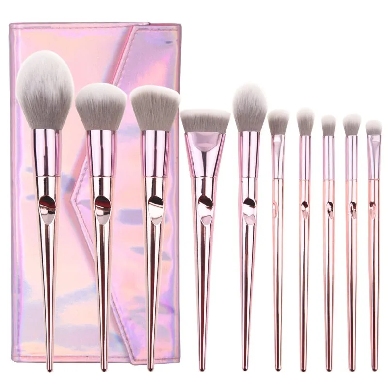 O.TWO.O 10PCS CHROME BRUSHES SET