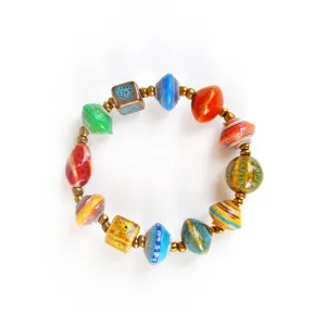 Paper Beads Bracelet | Multi Color