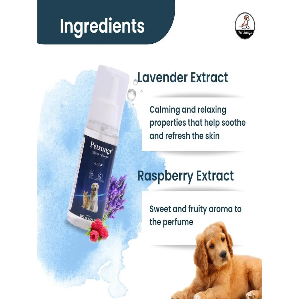 Petsnugs Cologne Musk Fragrance Spray for Dogs and Cats