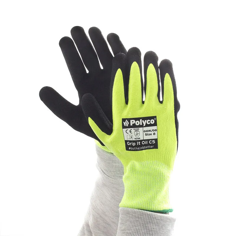 Polyco Grip It® Oil C5 Cut-Resistant Gloves