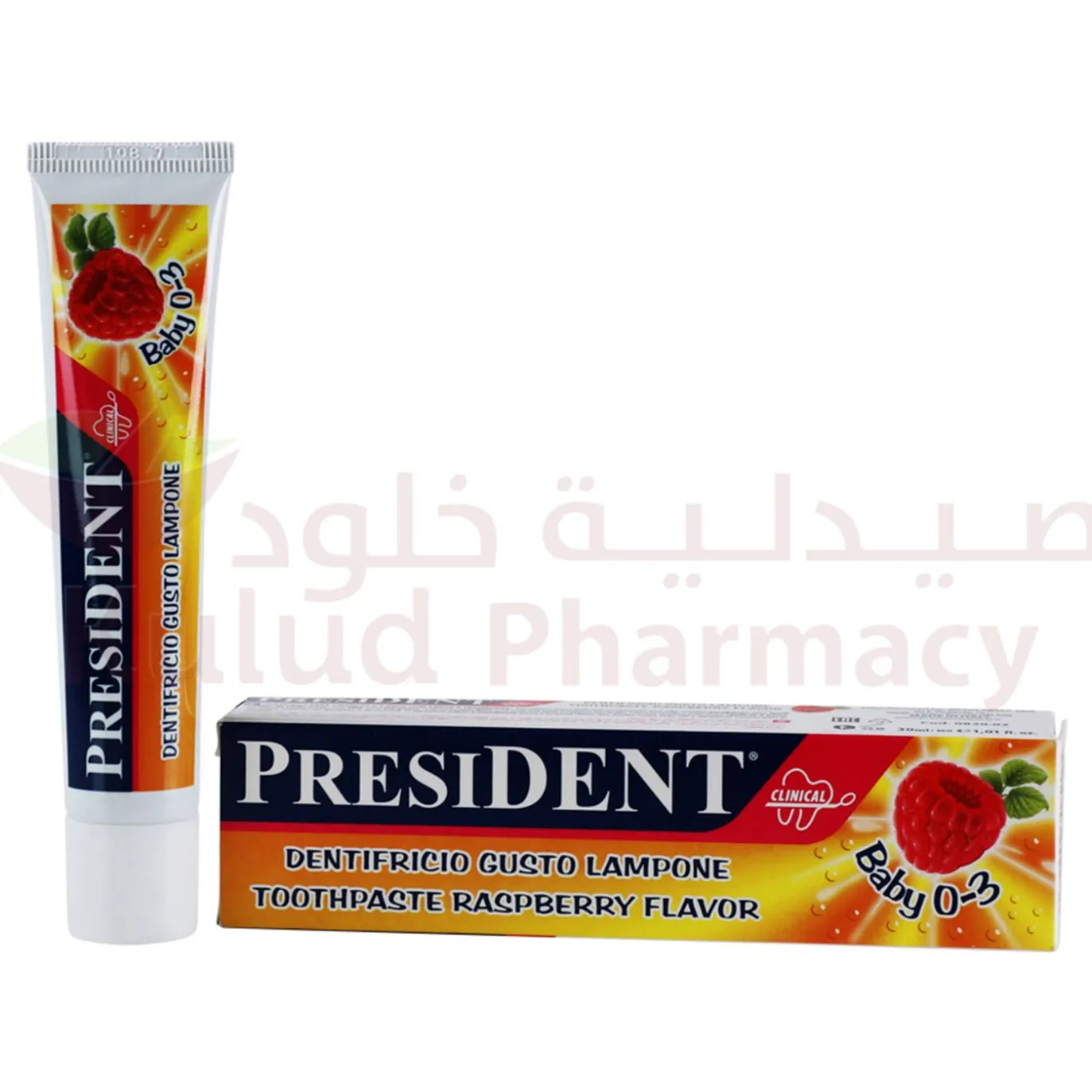 President Baby 0 3 Months Raspberry Toothpaste 30 ML