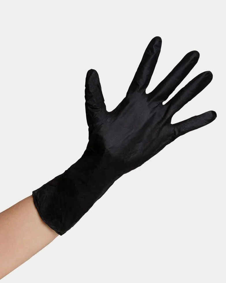 Reusable Black Latex Gloves (Box of 10)