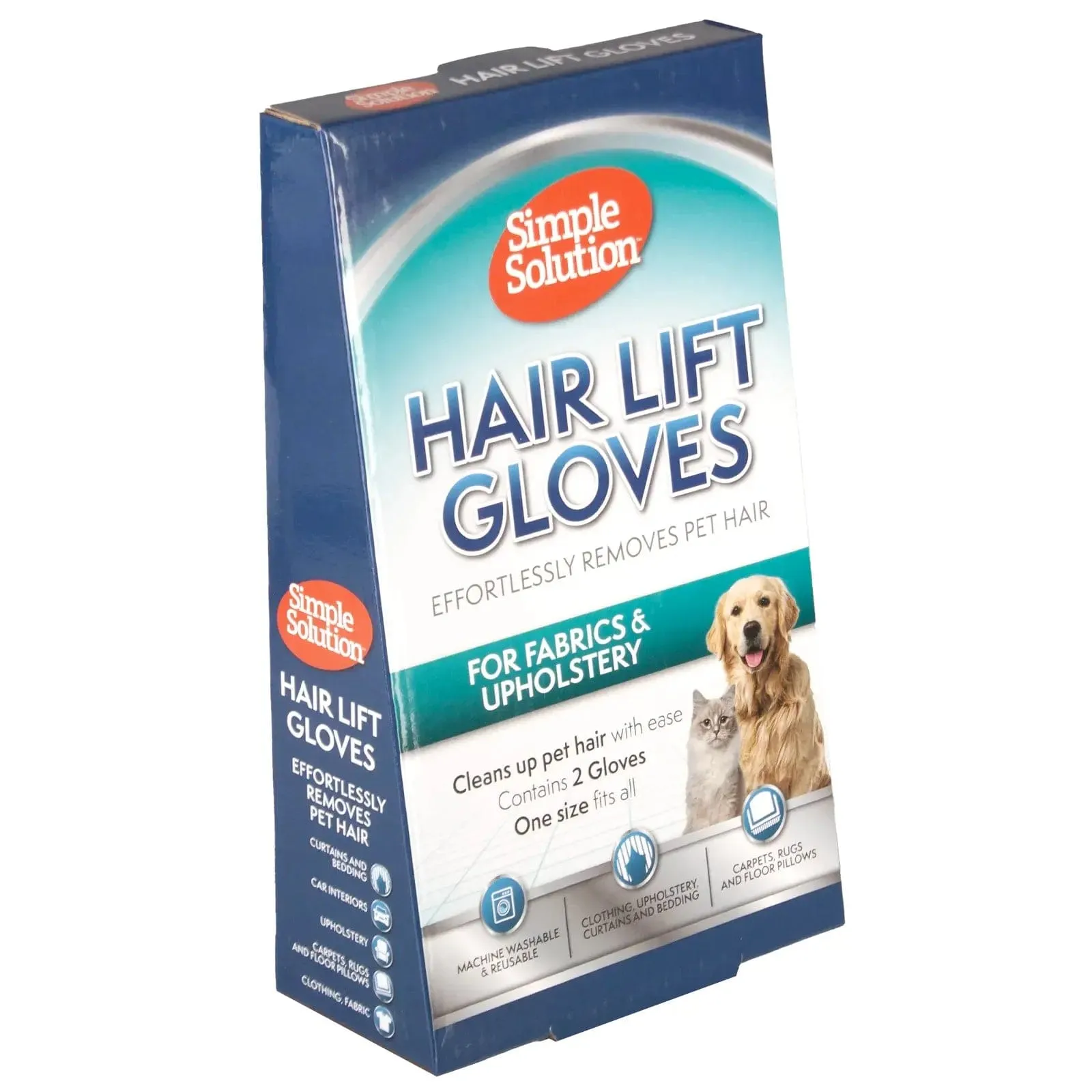 Simple Solution Pet Hair Lift Gloves For Fabrics Upholstery One Size