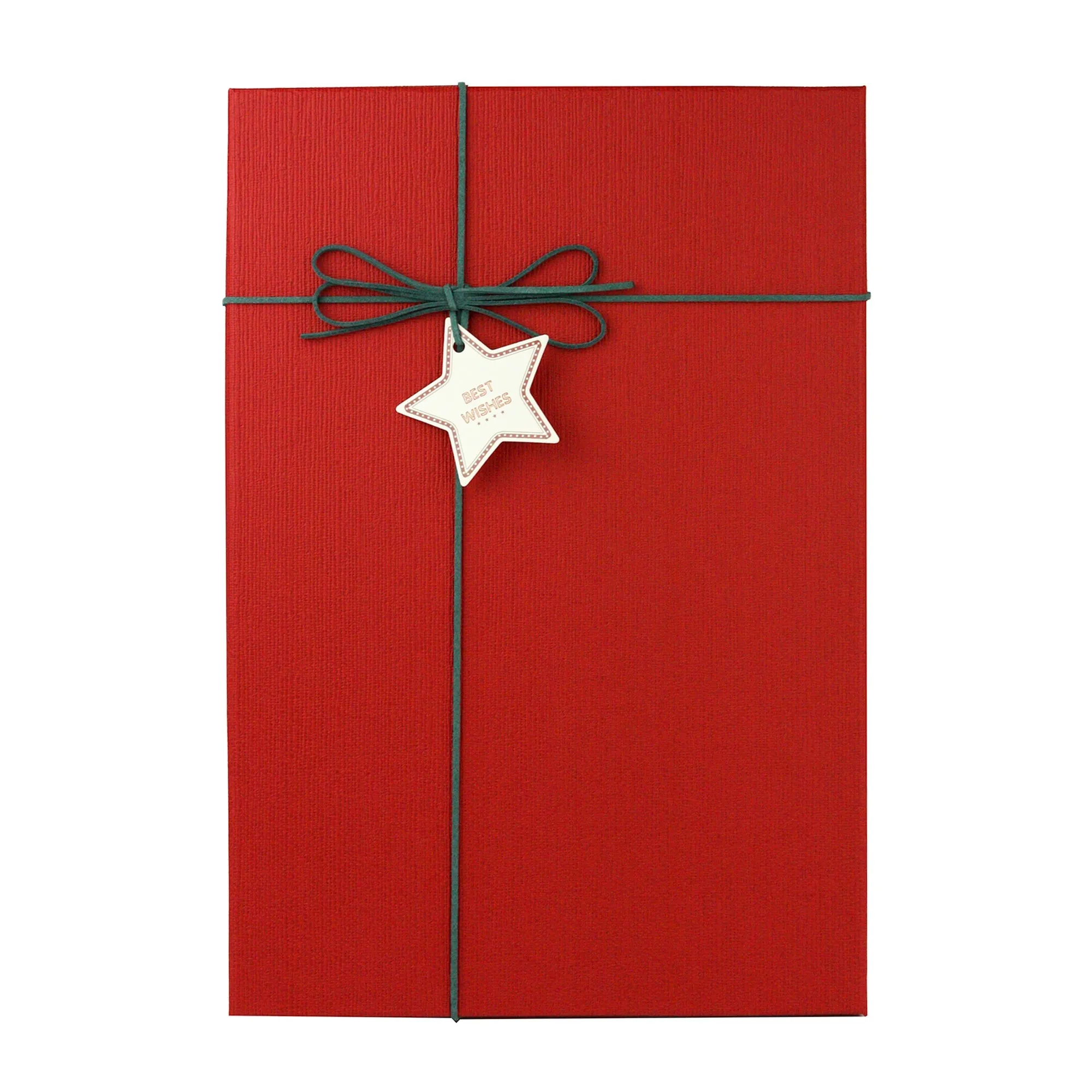 Single Green Red Gift Box