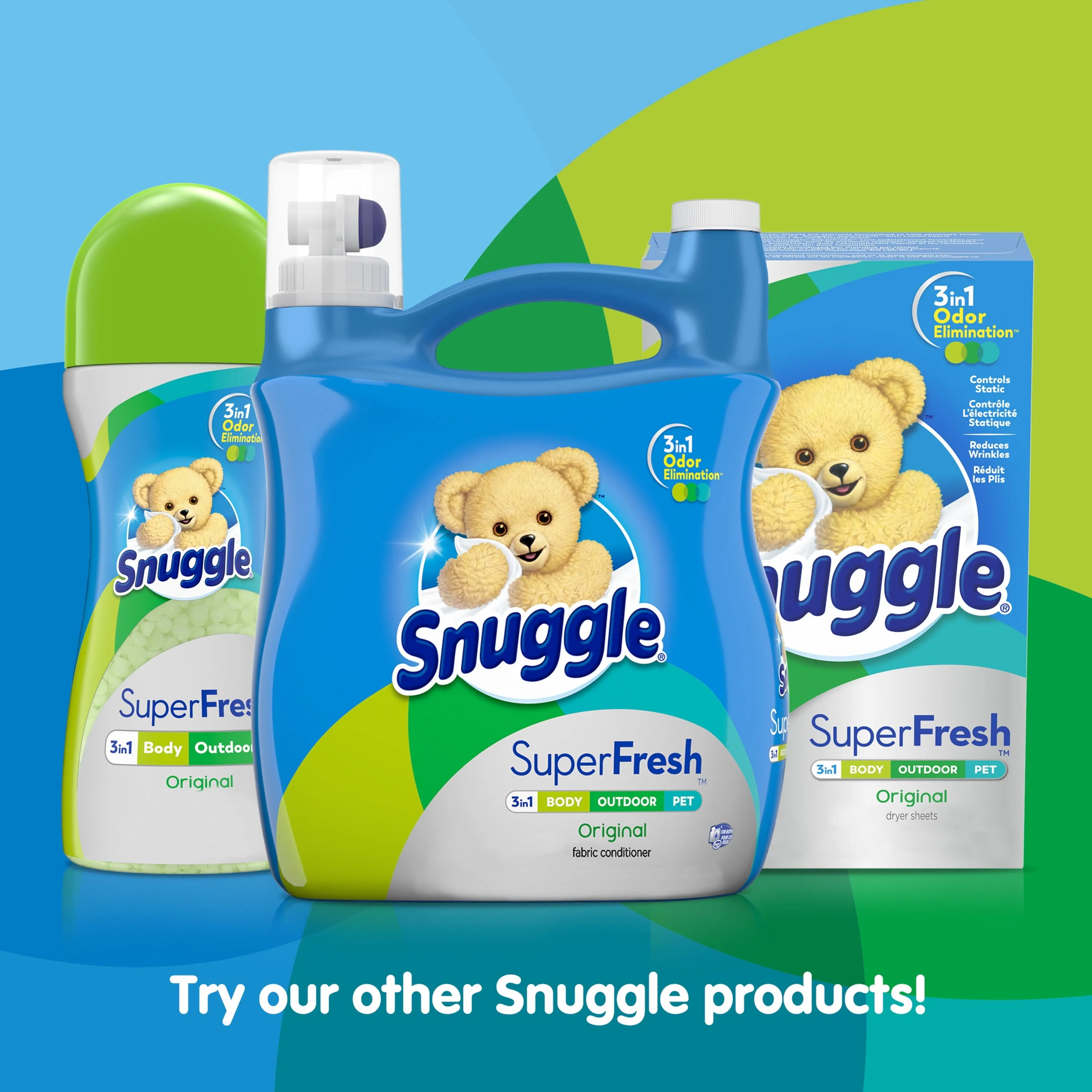 Snuggle Plus SuperFresh Fabric Softener Dryer Sheets with Static Control and Odor Eliminating Technology, Original, 105 Count