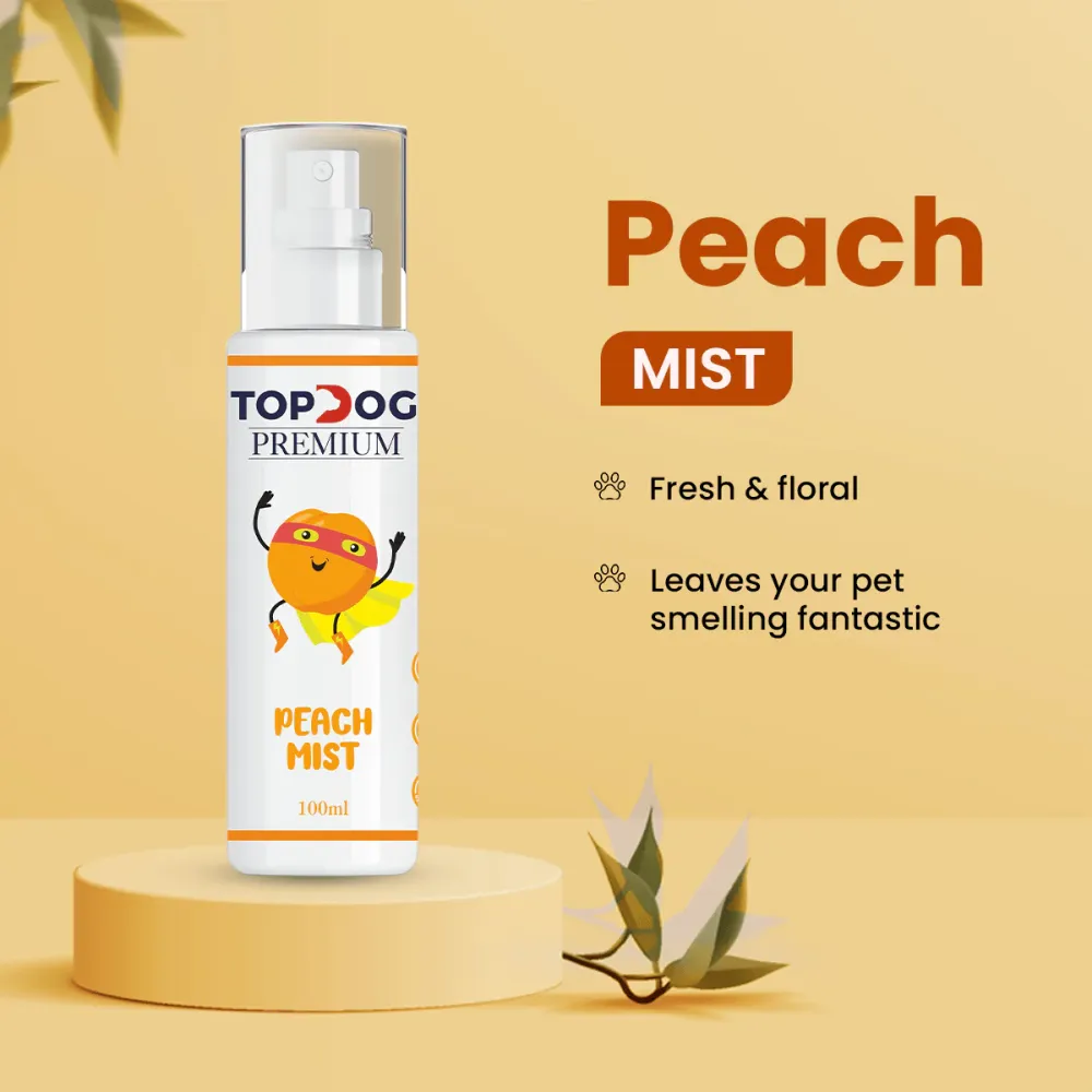 TopDog Premium Peach Mist Spray for Dogs and Cats