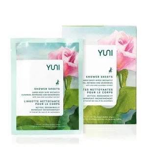 YUNI | Rose Cucumber Shower Sheets